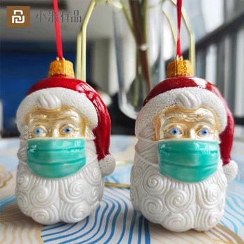 Youpin Božič Santa Claus Obesek Necklack Snežaka maske za obraz Dekoracijo za Preprečevanje epidemije maske za obraz Obleko Dobave Božična Darila