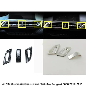 Za Peugeot 5008 2017 2018 2019 2020 Avto Spredaj Okrasimo Modeliranje Okvir Ploščo Stikala Prezračevalni Odprtini Klima Plošča Za Nadzor Trim