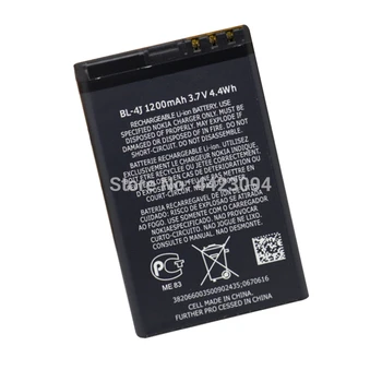 1-5PC Originalna Litij Li-Po baterije telefona 1200mAh BL-4J BL 4J Za Nokia Lumia 620 C6 C6-00 Touch 3G C6 C6-00