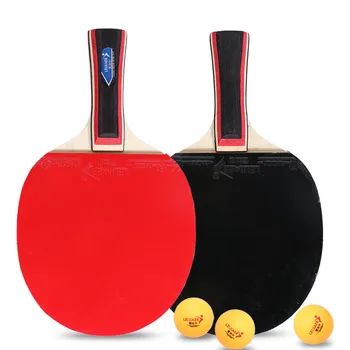 1 Par dvostranski Anti-lepilo Namizni Tenis Lopar Ping Pong Vesla s 3 Kroglice