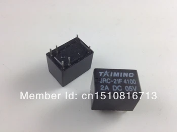 100 kozarcev Miniaturni PCB Rele SRS-21F 4100 2A DC 5V 6 Zatiči