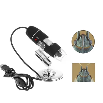 1000X 8 LED USB Powered Digitalni Mikroskop Endoskop Zoom Fotoaparat Lupo w/ Stojalo