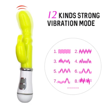 12 Hitrost Močno Rabbit Vibrator, Klitoris Stimulator G-spot Massager, Sex Igrače Za Ženske Ženski Masturbator Električni Seks Izdelka
