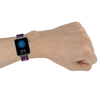 18 mm Tkani Najlon Watchband za Xiaomi MI Gledati Manšeta Trak za Garmin Vivomove3S za Fosilna goriva za LG Watch Slog za Ticwatch