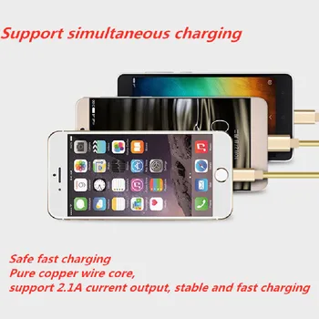 1M 3IN 1 USB Kabel za Polnjenje Zložljivo Prenosno Kabel za Polnjenje Več Polnilnik, Kabel za iPhone X XS Huawei Samsung