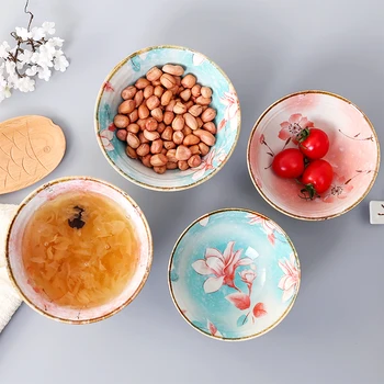 1PC Japonski keramično skledo riža sklede iz porcelana emajl sadja in zelenjave skledo rezanec bowl rezanec študentskih spalnico večerja ploščo