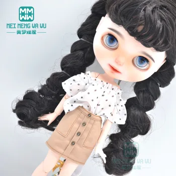 1pcs Blyth Punčko Oblačila modni pas majhne srajco, mini krilo, sneg majica za 28-30 cm Blyth Azone lutka dodatki