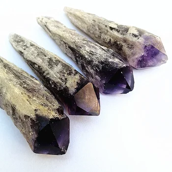 1Pcs Naravnih ametist originalni kamen okraski žezlo ametist hrbtenico kristalno rude volne osebkov zdravilne energije kamna