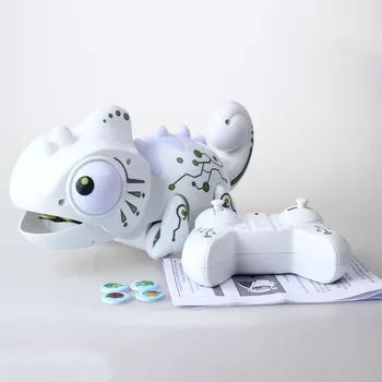 2.4 CHz RC Robot Dinozaver Igrače Kameleon Pet Spremenljivo Svetlobo Daljinski Nadzor Elektronskih Model Živali Inteligenten Robot Komplet Igrač