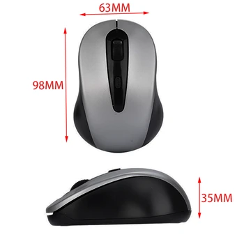 2.4 G Brezžični Mouse1600DPI Nastavljiva Mini Optična Računalniška Miška Za prenosni računalnik Desktop