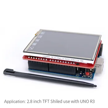 2.8 palčni TFT ILI9320 Dotik LCD Zaslon Ščit Na Krovu Temperaturni senzor +Touch Pen za Arduino UNO R3/Mega2560/Leonardo