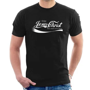 2019 Najnovejši Men JE Smešno, UŽIVAJTE v JEZUSA KRISTUSA T-SHIRT Christian Koks Zgleduje Smešno T-shirt Kul Tees