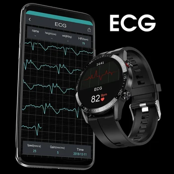 2020 L13 SmartWatch EKG+PPG IP68 Vodotesen Bluetooth Klic Krvni Tlak Modne Zapestnice Zapestnica Fitnes Pametno Gledati Moške