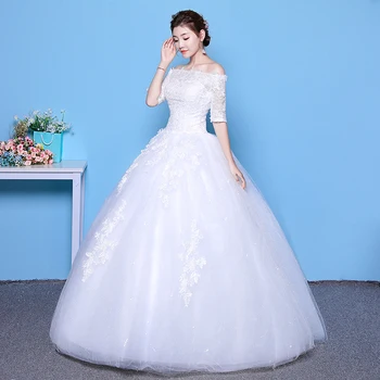 2021 Nove Poceni Poročne Obleke Žogo Elegantne Obleke Princess Poroka Oblačenja Plus Velikost Vestido De Noiva Haljo De Mariee F