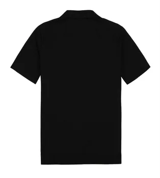 2021 Nove Priložnostne Rock Bowling Moških srajc bluzo ST111 Kratek Rokav Črni Bombaž Letnik Kariran Rokavi Moški