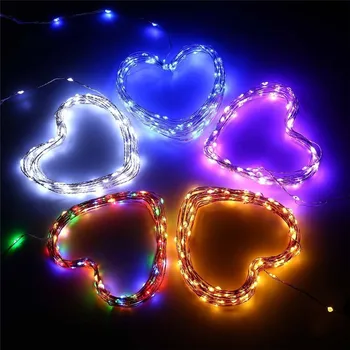 20M 200 LED Sončne Niz Bakreno žico Pravljice Niz Božično Garland Svetlobe svate Počitnice Novo leto dekoracijo