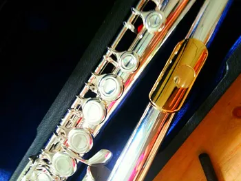 212 SL Novo piščal glasbeni instrument Zaprta 16 nad E-Ključ srebrni C Tune flavta Zlato Ustnik predvajanje glasbe Hitro Brezplačna shippi