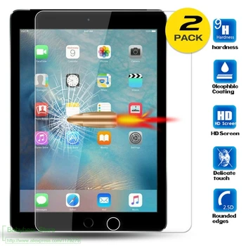 2PCS Stekla Za 2017 Novi Apple iPad Tablični računalnik 9.7 Model A1822 A1823 Screen Protector Pravi 9H Kaljenega Stekla 1822 1823