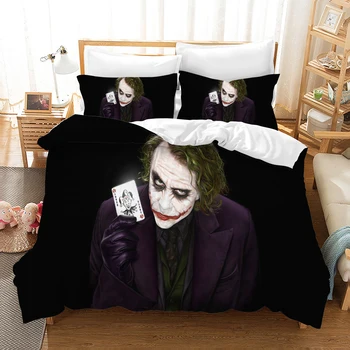 3D NOVE Joker, Posteljno Perilo Rjuhe Prevleke Pillowcases Joker Tolažnik Posteljnina Določa Bedclothes Posteljno Perilo, Posteljno Set