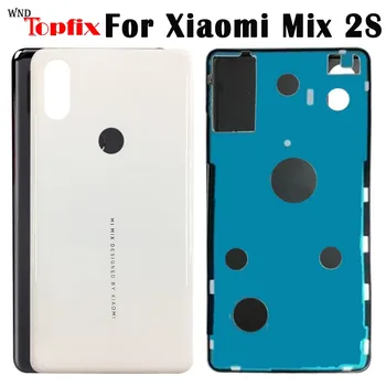3D Stekla Za Xiaomi Mix 2S Hrbtni Pokrovček Baterije Vrata, Zadnje Steklo Ohišje Ohišje Za Xiaomi Mi mix 2S Pokrovček Baterije Mix2S stanovanj