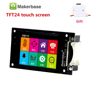 3d tiskanje elementov MKS, TFT24 zaslon na dotik v1.1 RepRap krmilnik plošča polno barvni zaslon SainSmart splash zaslon lcd modul