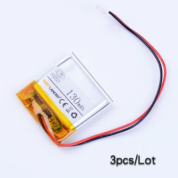 3pcs/Veliko 302323 3,7 V 130mAh Polnilne Li-Polymer Li ionska Baterija Za JPR BT3030 Bluetooth slušalke mp3, mp4 pametno gledati 032323
