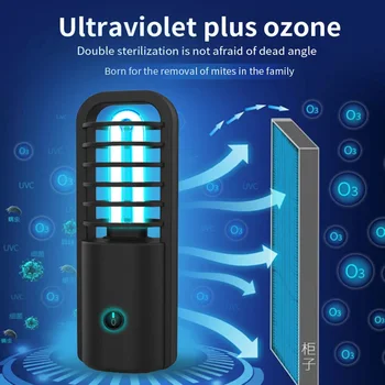 3W UV Svetlobo Sterilizator Prenosni USB za Polnjenje UV Sanitizer UVC Sijalka Sterilizator Ozona Za Dom UVC LED USB polnjenje