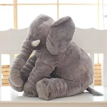40 cm/60 cm elefant Spielzeug Vrtca Schlafen Kissen Nette Gefullte kissen Baby Begleiten puppe Weihnachten Geschenk