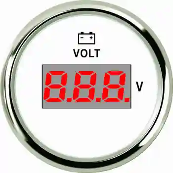 52 mm Nepremočljiva Univerzalni Digitalni Voltmeter Napetost Volt Merilnik 8-32V Obseg 12V 24V Z Rdečo Osvetlitvijo