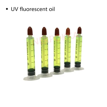 5Pcs A/C PAG Olje z UV Barvilom, Fluorescentna Dodatek,A/C sistema leak test Fluorescentna olje,kompresor pag olje