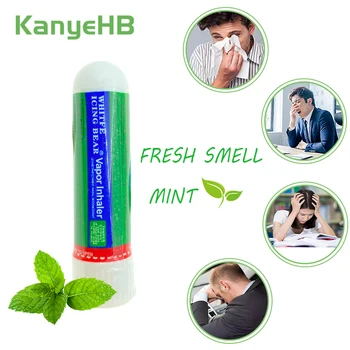 5pcs Rinitis Mint Krema Kitajski Original Zeliščni Nosni Inhaler Osveži izcedek iz Nosu Hladno Hladen Mazilo Aromo Eteričnih Olj s Palico