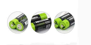 6pcs/veliko ZNTER 1,5 V AA baterija 1700mAh USB litij-polimer baterija z Micro USB kabel za hitro polnjenje