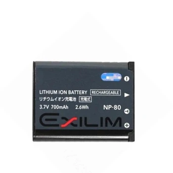 700mAh Li-ion baterija NP-80 NP-82 Kamera Baterija Za CASIO EX-S8 ZS5 ZS6 ZS100 N10 ZS160 ZS220 Akumulator