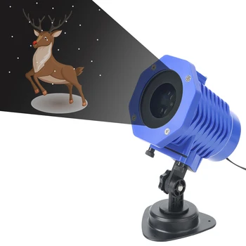 8 vzorcev LED Krajine Projektor Lučka Premika Pozornosti Za Božično noč Čarovnic Poročno zabavo, Rojstni dan RGB Zunanji Reflektorji