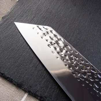 9-palčni Japonski Ročno Kuhinjski Nož Cleaver Sashimi Kiritsuke Noži Visoko vsebnostjo Ogljika iz Nerjavečega Jekla Kuhar Nož 7Cr15 za Kuhinjo
