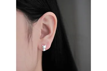 925 Sterling Srebro Stud Uhani Za Ženske Mini Lepe Earing Brincos Femme Pendientes 2020 Retro Koreja Nakit Dodatki