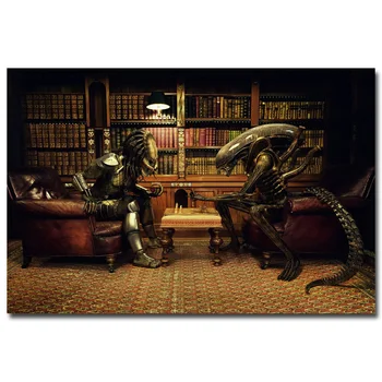 Alien vs Predator 3 Film Art Svilene Tkanine, Poster Tiskanje 13x20 24x36 Palčni Stenske Slike Za Dnevna Soba Dekor 010