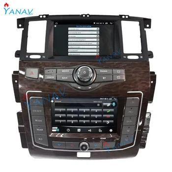Android Sistem Najnovejši Dvojni Zaslon avto radio audio za Nissan patrol Y62 2012-2019 avto GPS igralec Spremenjen do leta 2020 Nov radio