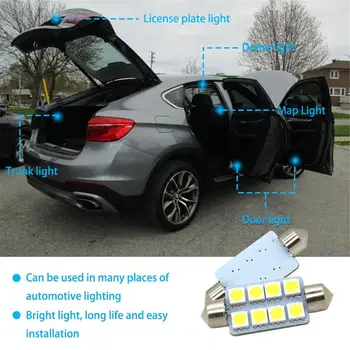 Avto Notranje Luči Dvojno Nasvet Visok Svetlobni Izkoristek Močno Potresno Odpornost Visoko Svetlost 10 Kos