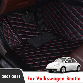 Avto predpražnike Za Beetle 2011 2010 2009 2008 Auto Notranjost dodatno Opremo za Avto Styling Pad Pete Preproge Pedal Odeje Za Volkswagen VW
