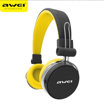AWEI A700BL Brezžična tehnologija Bluetooth HeadphonesCVC6.0 inteligentni zmanjšanje hrupa Zložljive slušalke Vgrajen Mikrofon za telefone