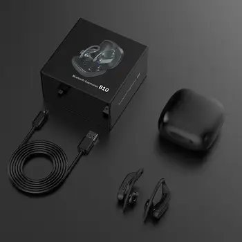 B10 TWS Slušalke Brezžične Bluetooth Šport Slušalke Samodejno Pop-up 6D Stereo Zvok z 950mAh Bazo za Podporo Brezžično Polnjenje