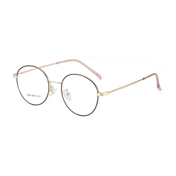 BCLEAR 2019 Retro Novega Človeka, Žensko, Okrogla Očala Kovinske Zlitine Eyeglass Okvir Črna Srebrna Zlata Očala Očala Visoke Kakovosti