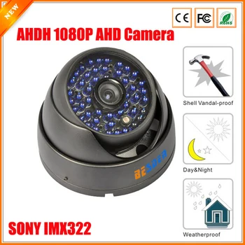 BESDER SONY IMX323 vandalizmu Nepremočljiva Notranja Zunanja IR Nočno Vizijo Dome Kamera AHDH AHD Varnostne Kamere CCTV 1080P