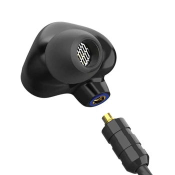 BGVP DMG 2DD+4BA Hibridni Gonilnike in-Ear Slušalke Kovinski High Fidelity Monitor s Snemljivo MMCX Avdio Kabel in Tri Šobe
