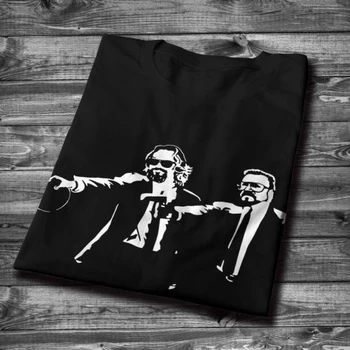 Big Lebowski Stari Spoštuje Walter Pulp Fiction T Shirt Smešno, Edinstveno obliko Moškega T-Shirt Bombaž Velika Velikost Camiseta