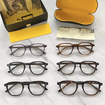 BILLIK Acetat Očal Okvir Moški Ženske Luksuzne blagovne Znamke Letnik Recept Kratkovidnost Optična Očala Okvirji Moški Očala Okvirji