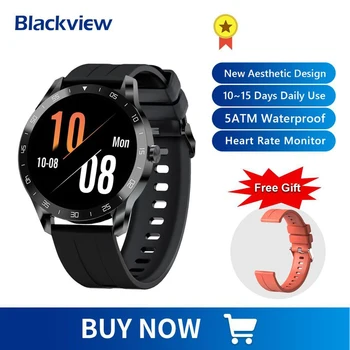 Blackview X1 SmartWatch 5ATM Nepremočljiva Srčni utrip Moški Ženske Spanja Monitor Ultra-Dolgi Battrey za IOS Android Telefon športen Bedeti