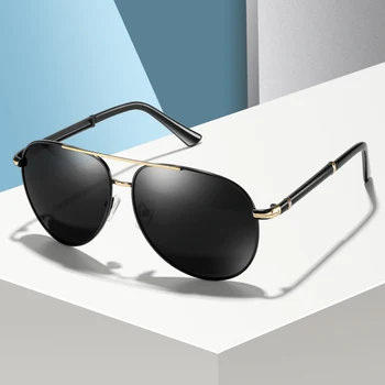 Blagovno znamko Design Polarizirana sončna Očala Klasičen Moški Kovinski Vožnjo sončna Očala Moški Premaz Sunglass UV400 Odtenki Očala gafas de sol