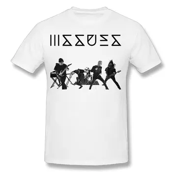 Blagovno znamko T-Shirt Moški 2019 Moda Krog Vratu Guiwan Moške Vprašanja Band Logotip Umetnosti T-shirtSummer T-Shirt